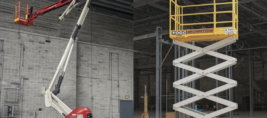 Boom lift vs scissor lift