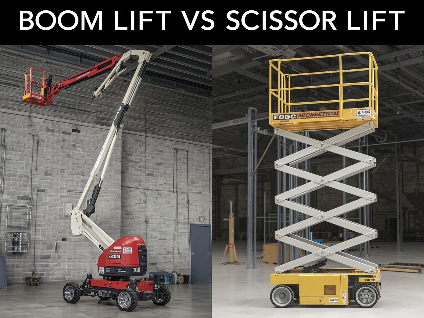 Boom lift vs scissor lift