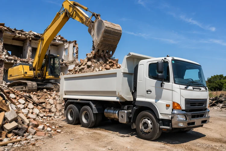 Hiring a Tipper Truck for Demolition Waste Removal